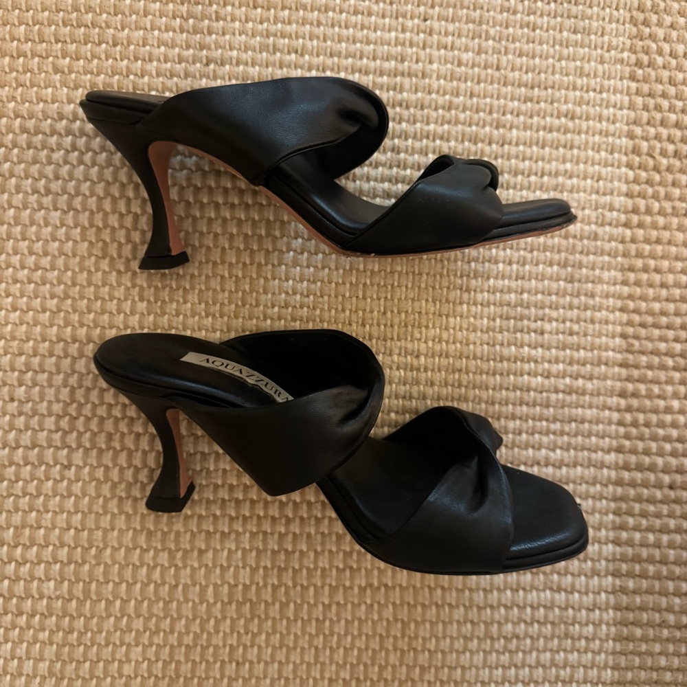 Aquazzura Twist Black Sandals 36 EU 75MM - Picture 9 of 9